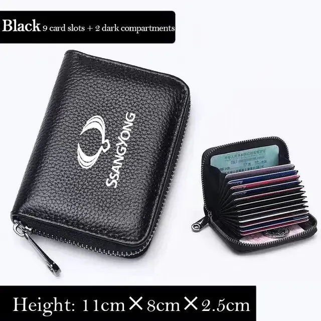 Men's Genuine Leather Business Card Wallet