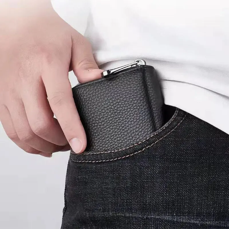 Men's Genuine Leather Business Card Wallet