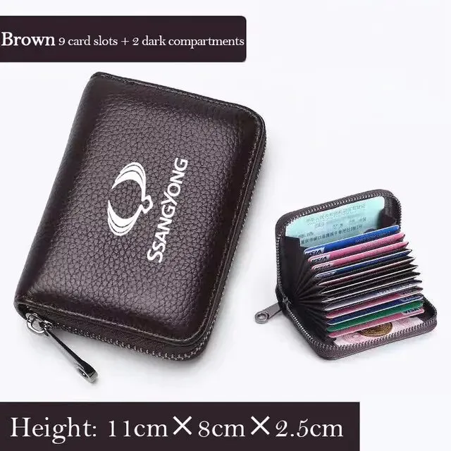 Men's Genuine Leather Business Card Wallet