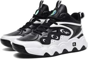Men's High-Top Basketball Shoes,Artificial Leather Sneakers,Plus Sizes