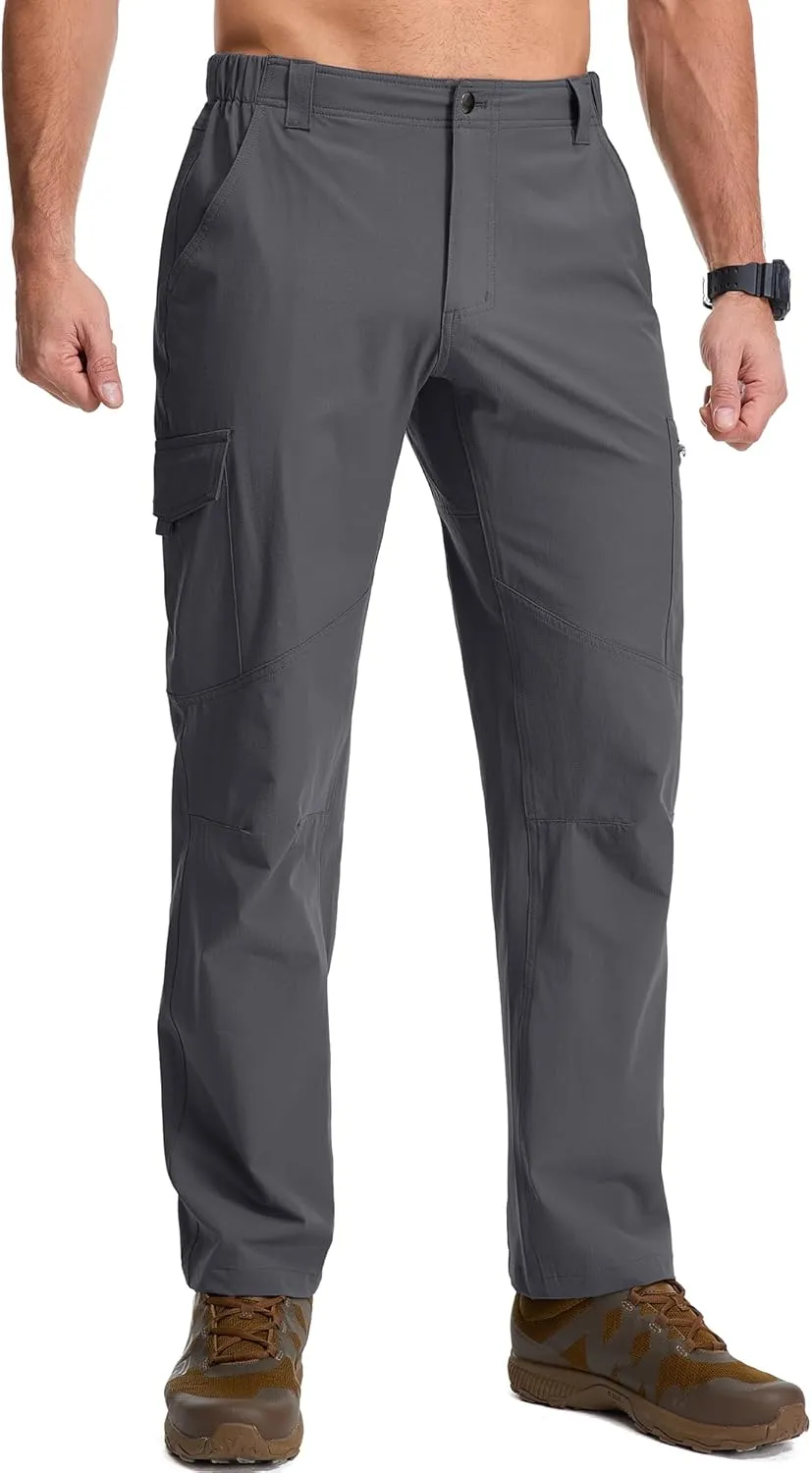 Mens Hiking Pants Lightweight Quick Dry Zip Off Safari Camping Fishing Travel boy Scout Pants