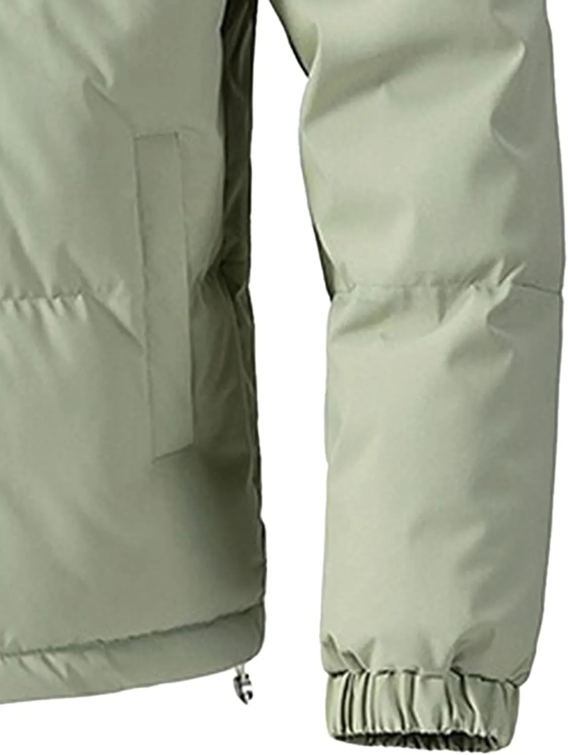 Mens Hooded Warm Quilted Jacket Winter Coat Insulated Puffer Jacket Water-Repellent Windproof Parkas Outerwear