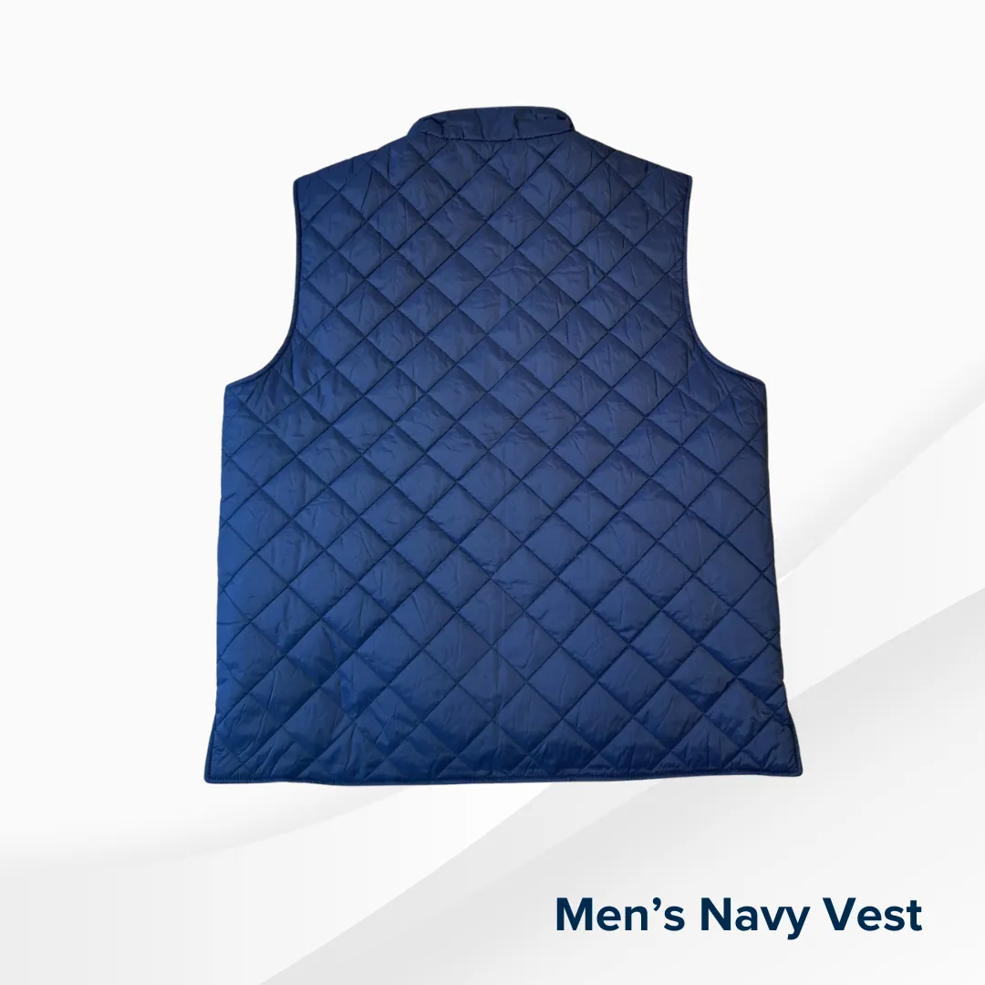 Men's Navy Weatherproof Vintage Diamond Quilted Vest