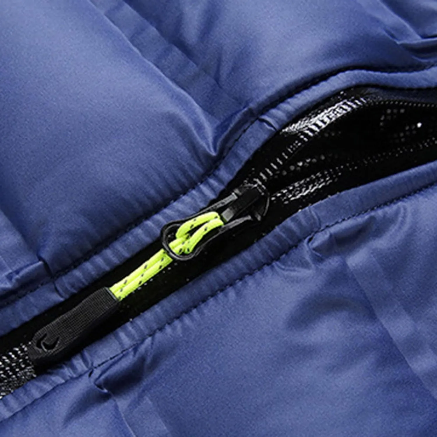Mens Quilted Jacket Packable Stand Collar Down Jacket Casual Full Zip Warm Winter Coat Waterproof Thermal Warm