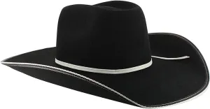 Men's Snake Eyes Wool Cowboy Hat Black 7 3/4