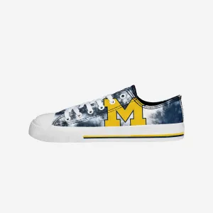 Michigan Wolverines Womens Low Top Tie-Dye Canvas Shoe
