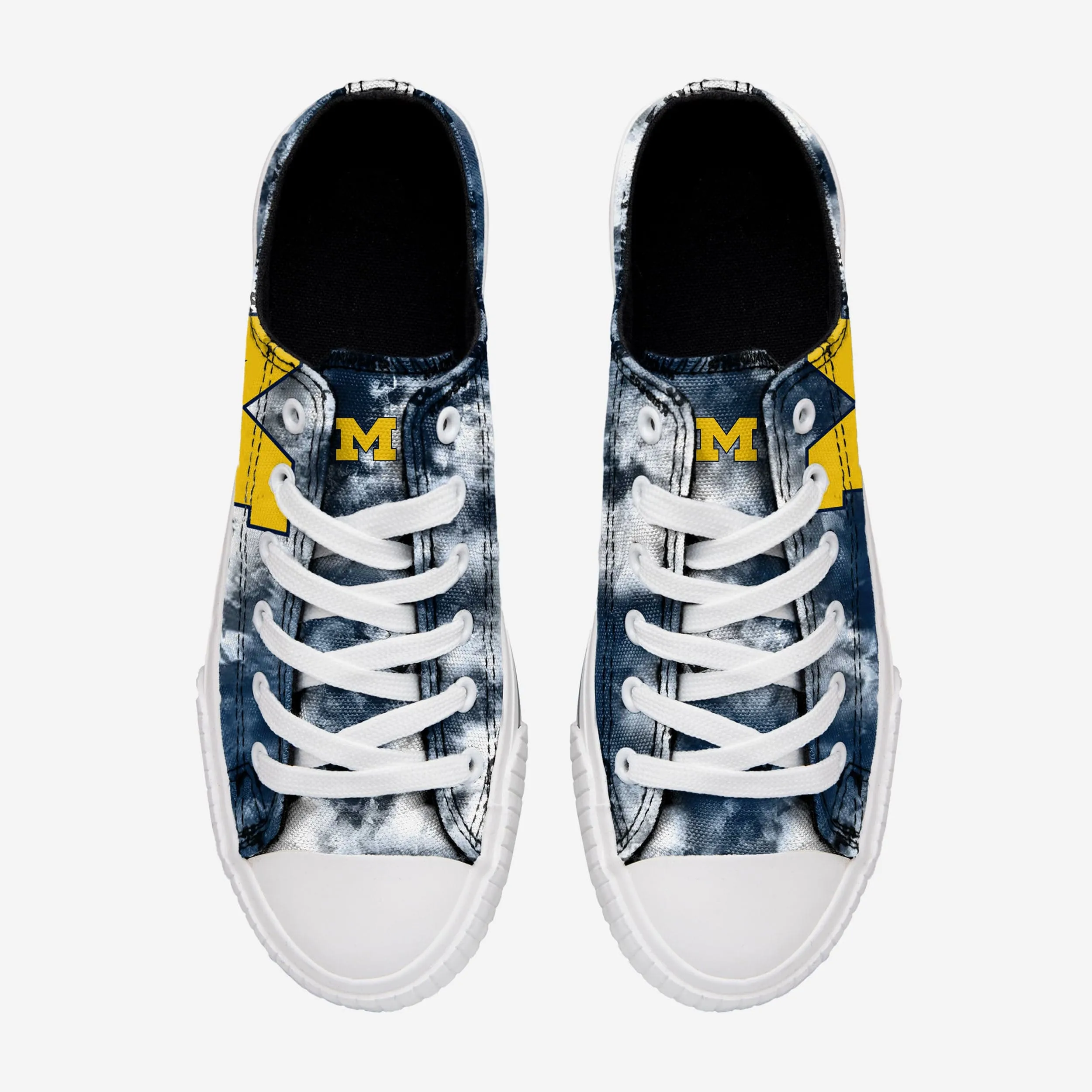 Michigan Wolverines Womens Low Top Tie-Dye Canvas Shoe