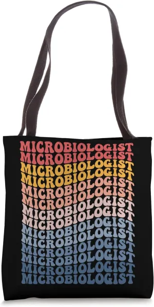 Microbiologist Groovy Retro Tote Bag