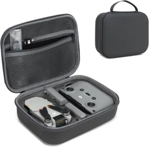 Mini 4K/2 SE/2 Carrying Case, Portable Small Hard Shell Storage Bag for DJI Drone, Controller, Battery and Accessories - Sleek Grey Design