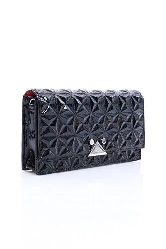 Mini Shoulder Bag Glossy Black Size: One Size