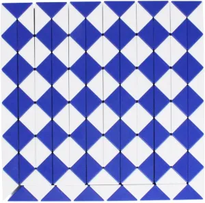 Mipartebo Magic Snake Cube Twist Puzzle 144 Wedges Large Size Twist Fidget Snake Toys Gift Party Favors for Kids Adults Teens Blue