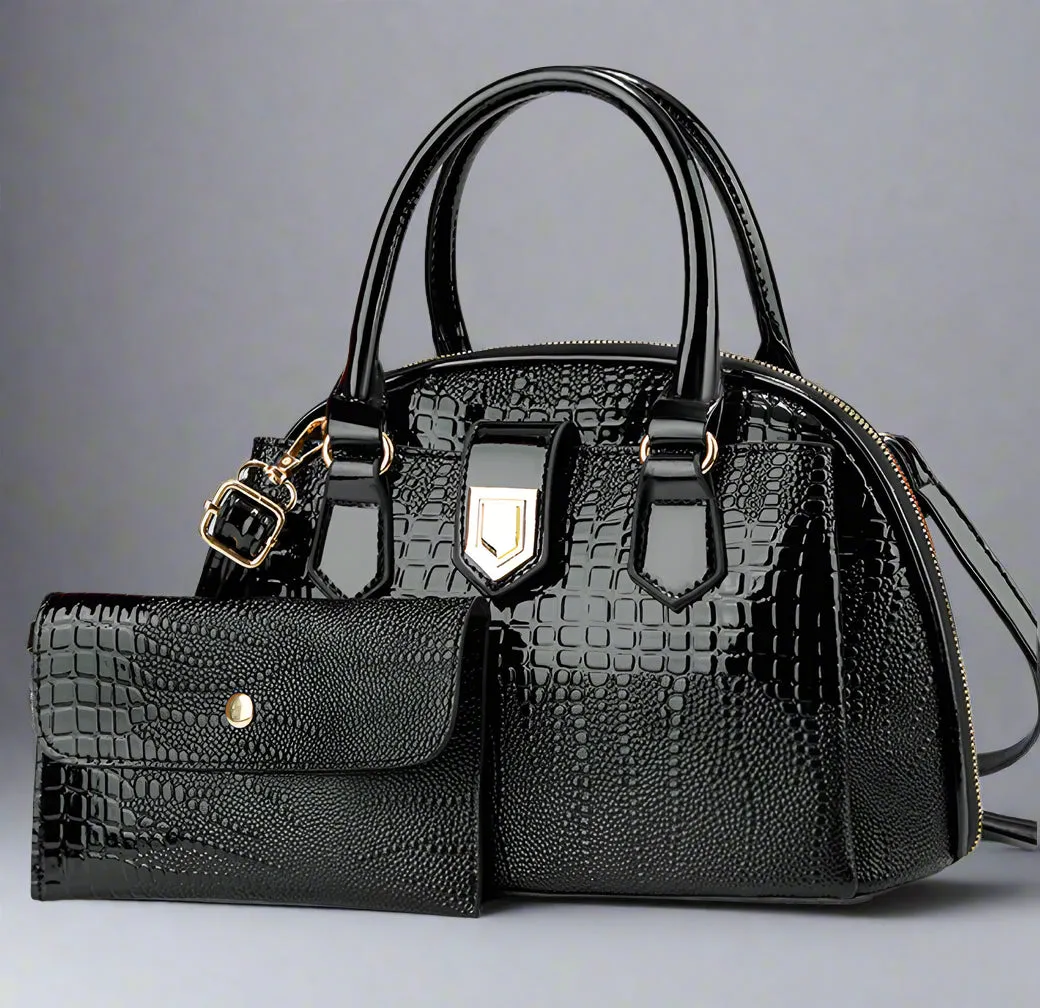 Mira Embossed Bag Set