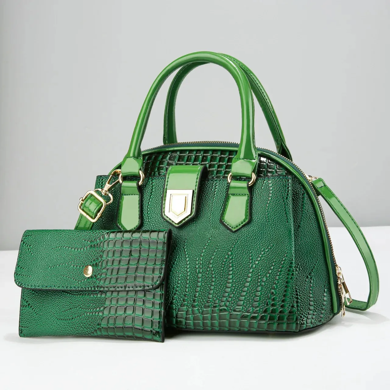 Mira Embossed Bag Set