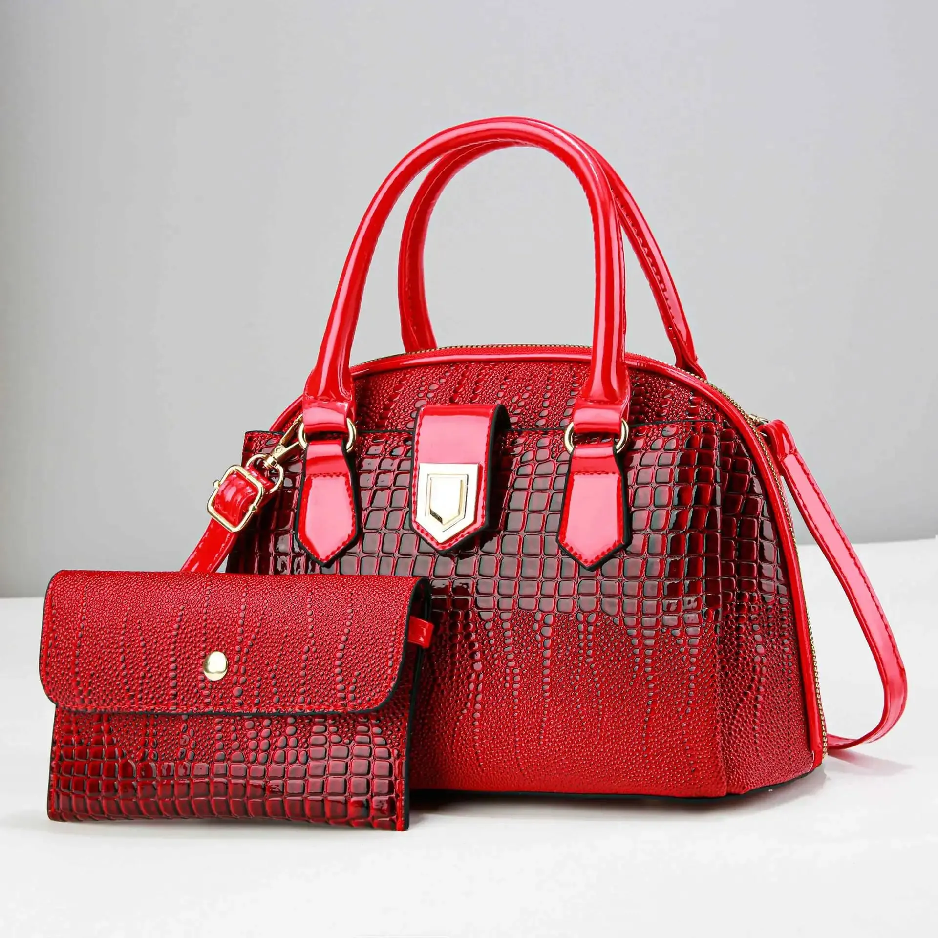 Mira Embossed Bag Set