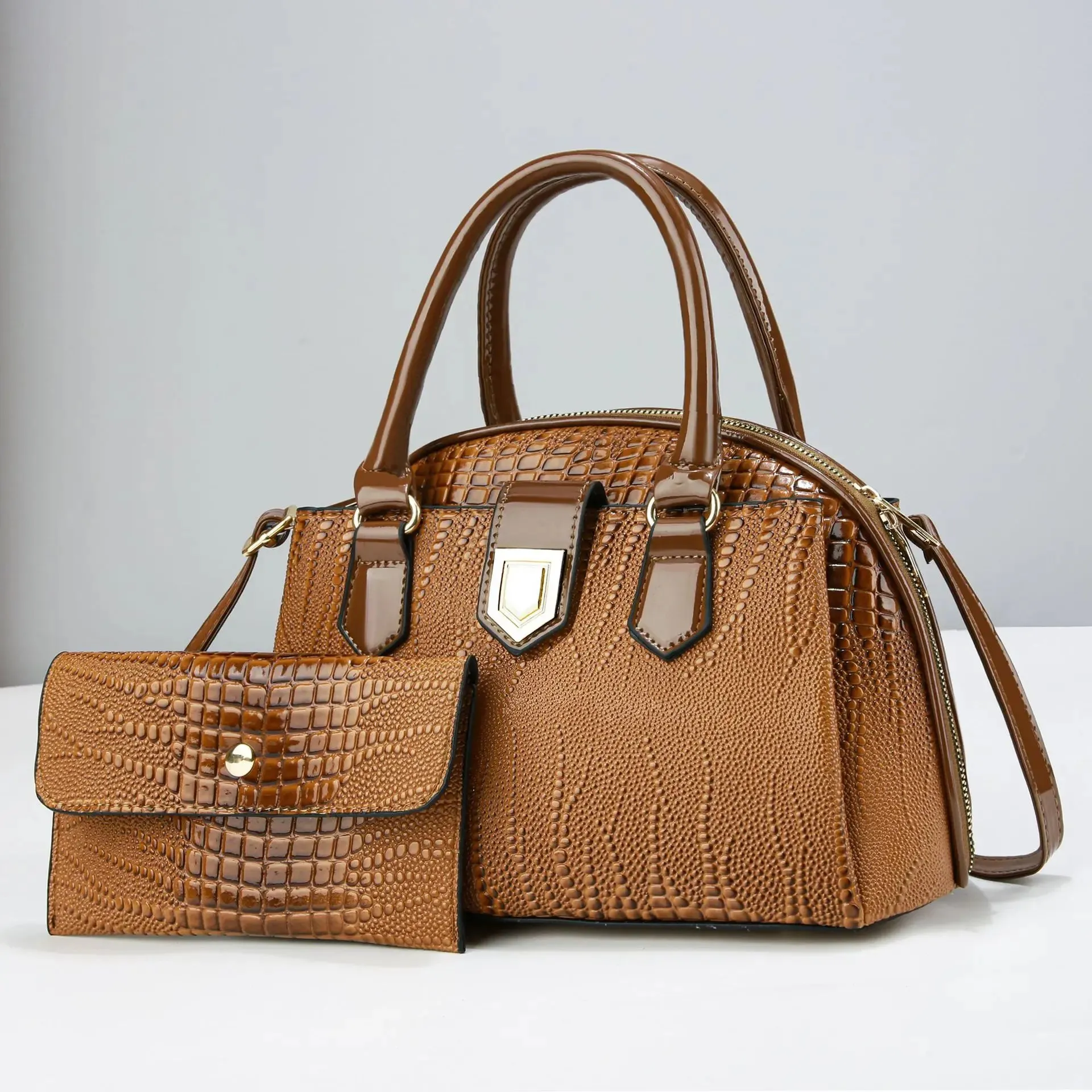 Mira Embossed Bag Set