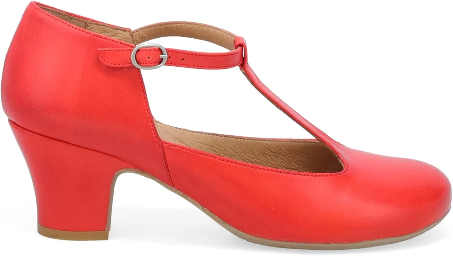 Miz Mooz Fleta Women's Retro Inspired Heels Scarlet