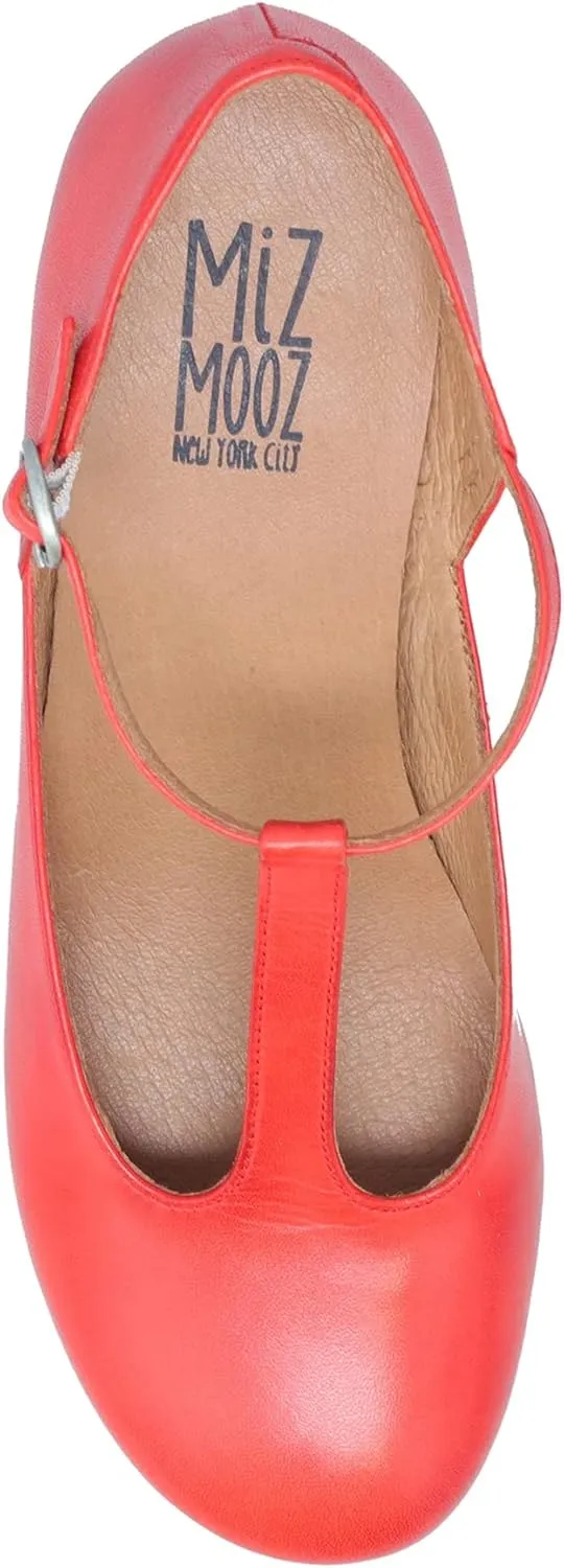 Miz Mooz Fleta Women's Retro Inspired Heels Scarlet