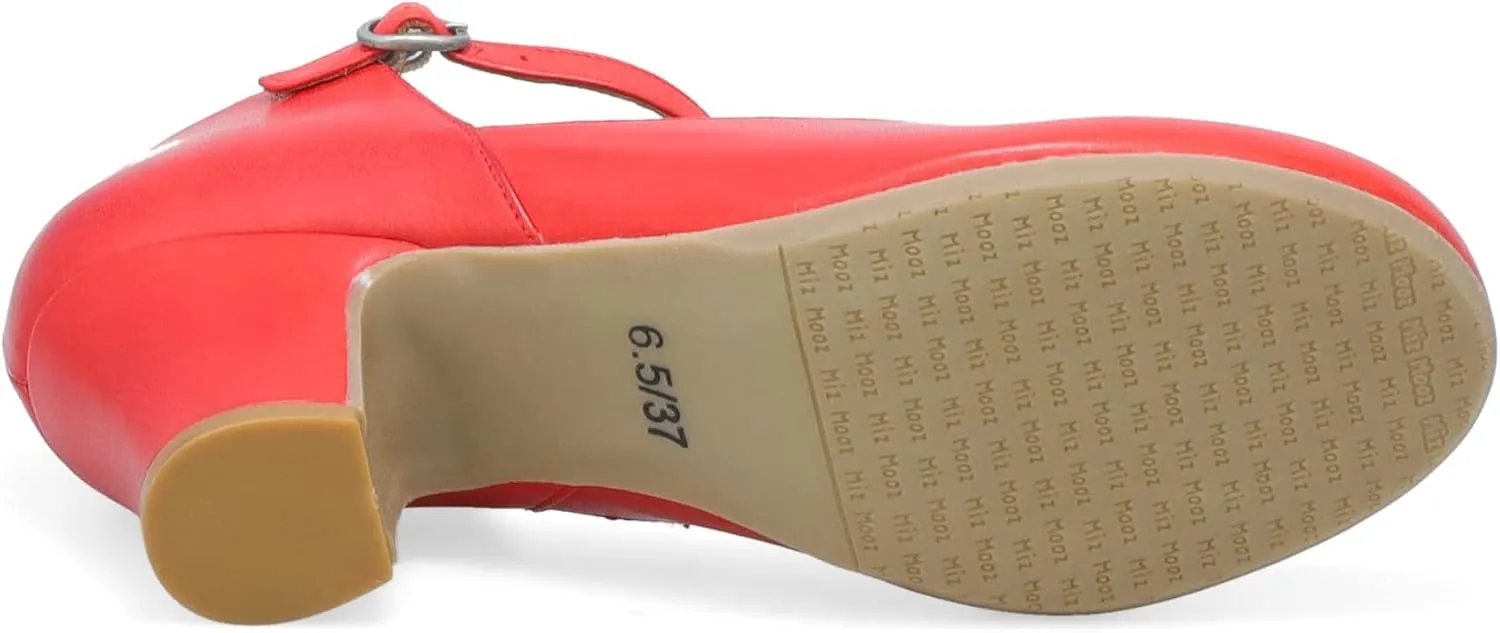 Miz Mooz Fleta Women's Retro Inspired Heels Scarlet