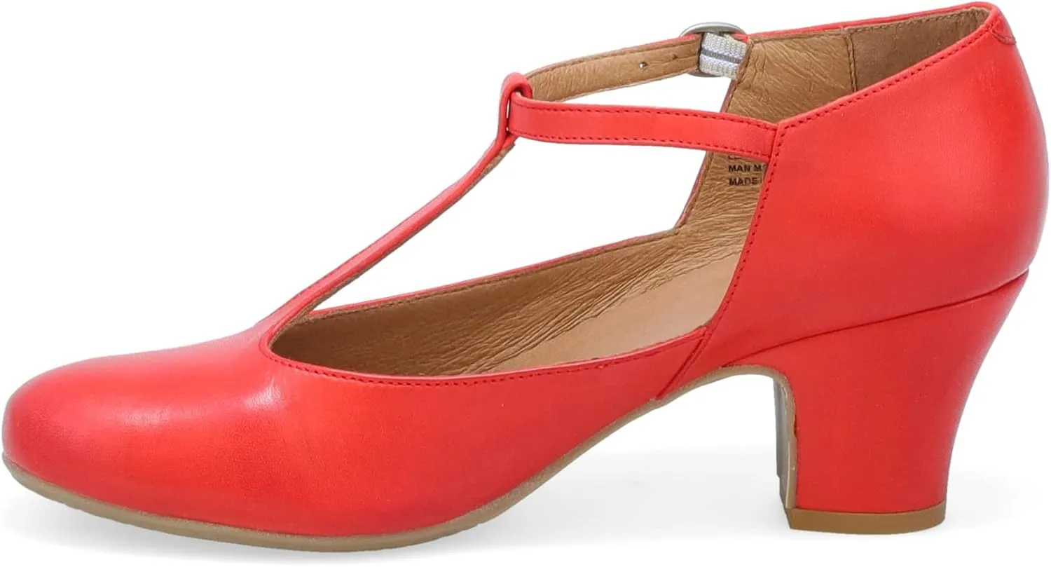 Miz Mooz Fleta Women's Retro Inspired Heels Scarlet