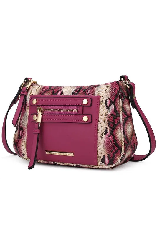 MKF Collection Essie Snake embossed Crossbody