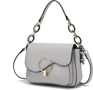 MKF Collection Satchel Bags for Women, Vegan Leather Shoulder bag, Crossbody bag Handbag Purse by Mia K