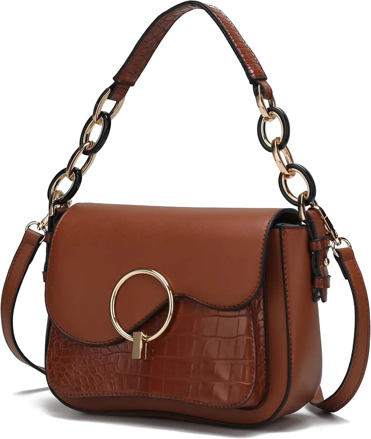 MKF Collection Satchel Bags for Women, Vegan Leather Shoulder bag, Crossbody bag Handbag Purse by Mia K