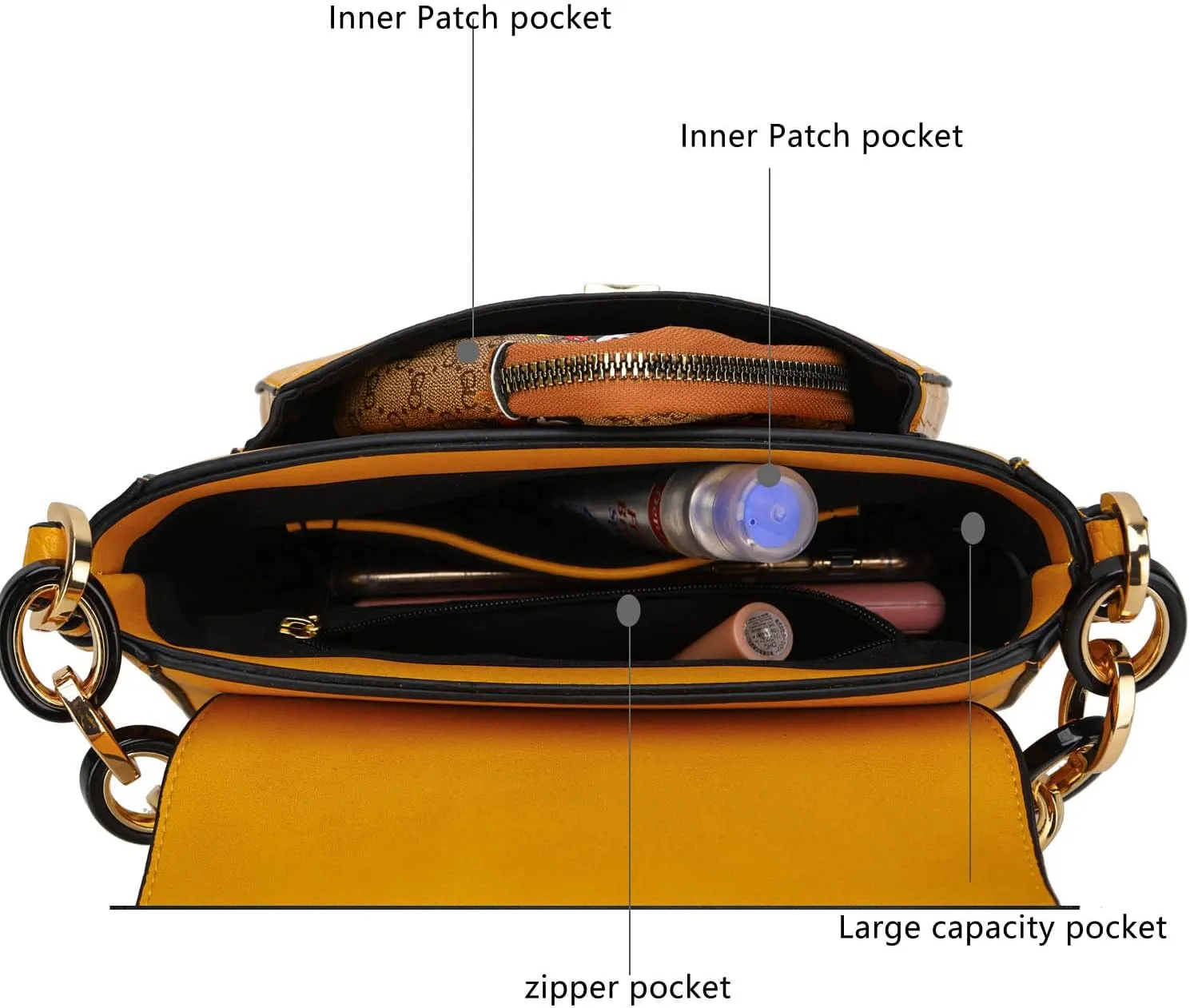 MKF Collection Satchel Bags for Women, Vegan Leather Shoulder bag, Crossbody bag Handbag Purse by Mia K