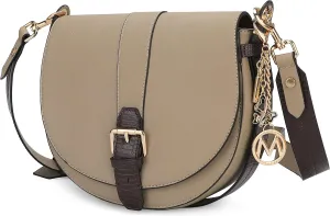 MKF Collection Shoulder Bag for Women, Vegan Leather Crossbody Handbag Purse