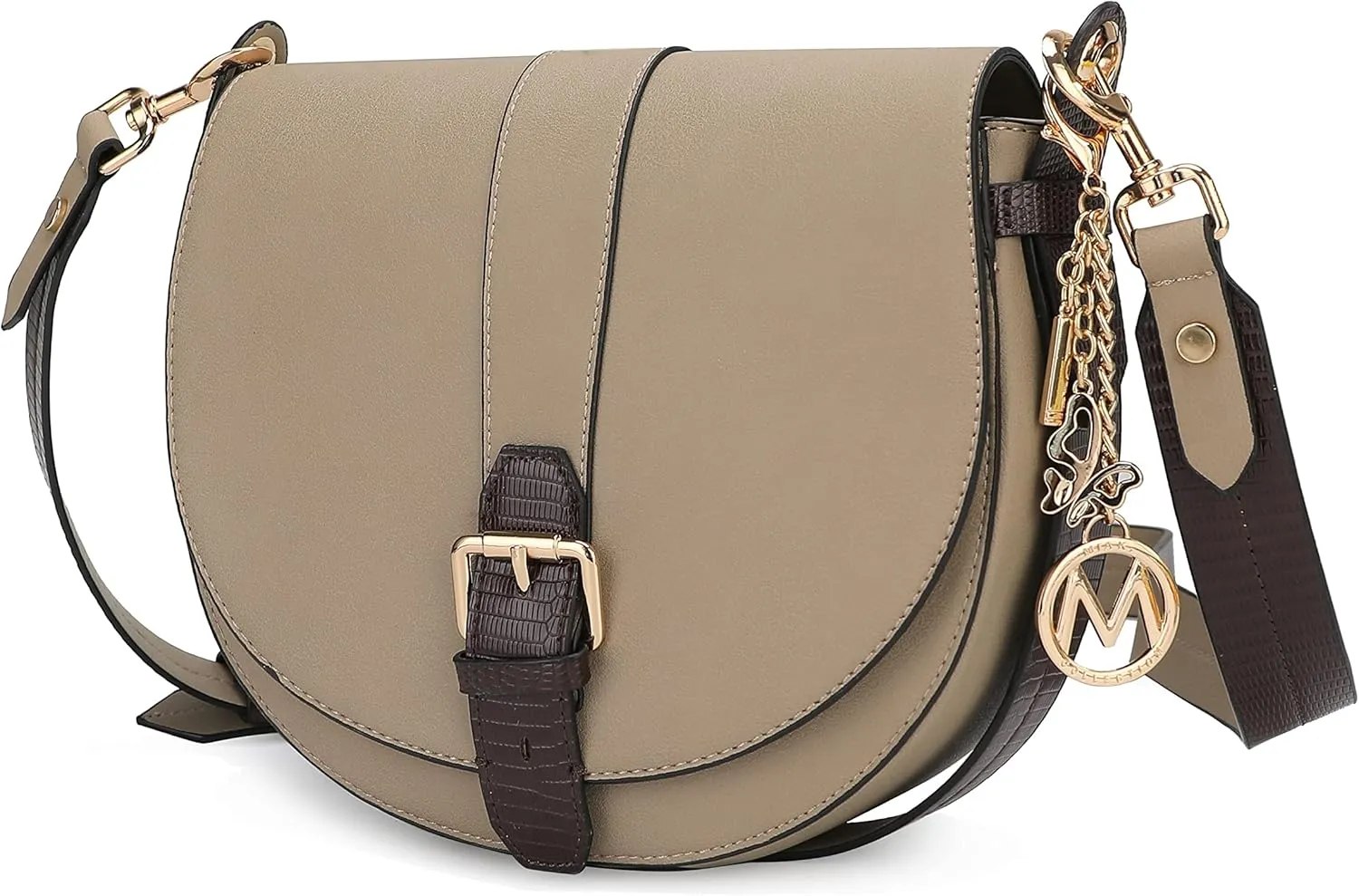 MKF Collection Shoulder Bag for Women, Vegan Leather Crossbody Handbag Purse