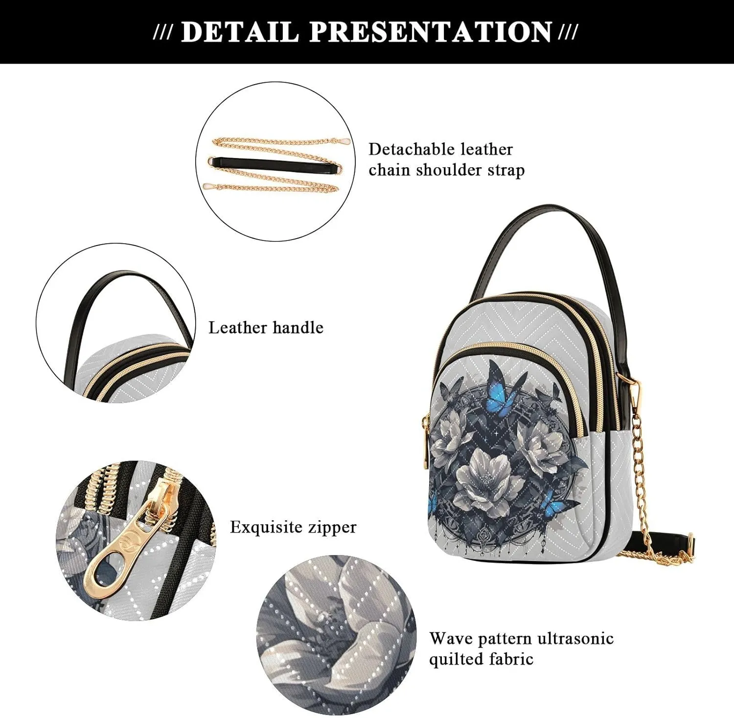 MNSRUU Women's Crossbody Handbags Cell Phone Purses Bags