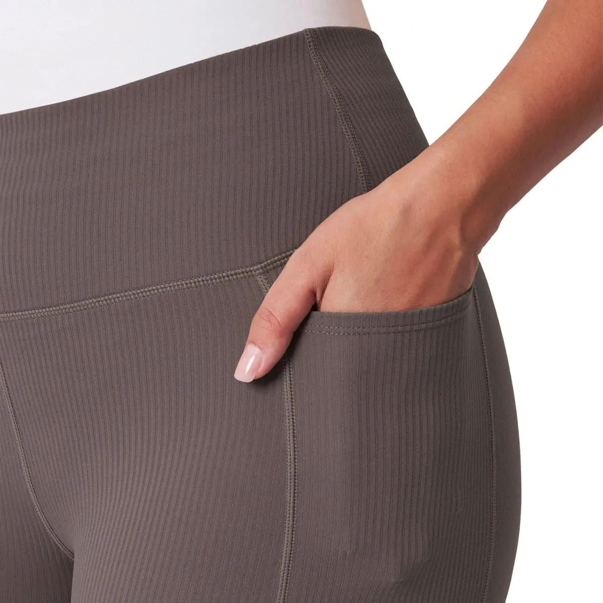 Mondetta Womens Active Midweight Ribbed Bike Short