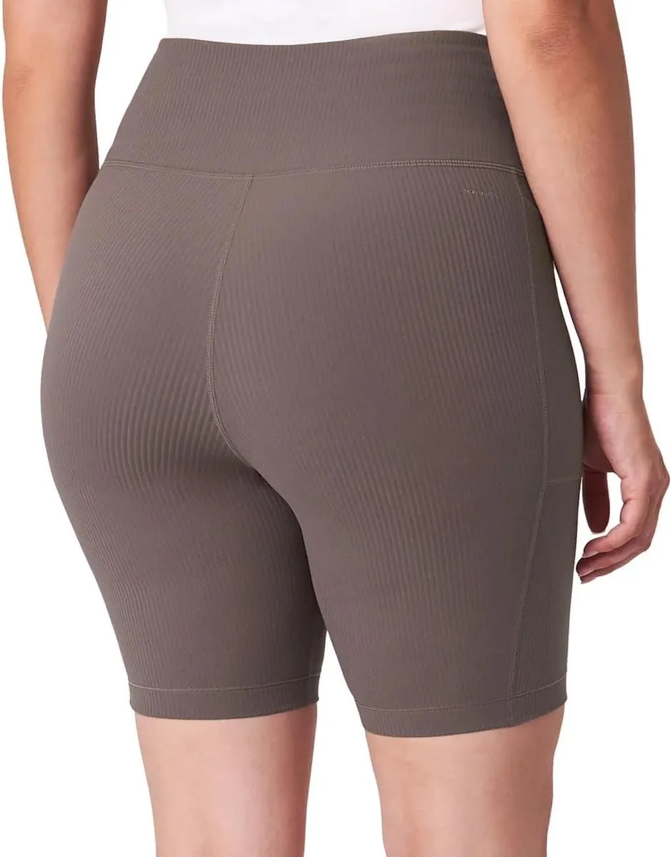 Mondetta Womens Active Midweight Ribbed Bike Short