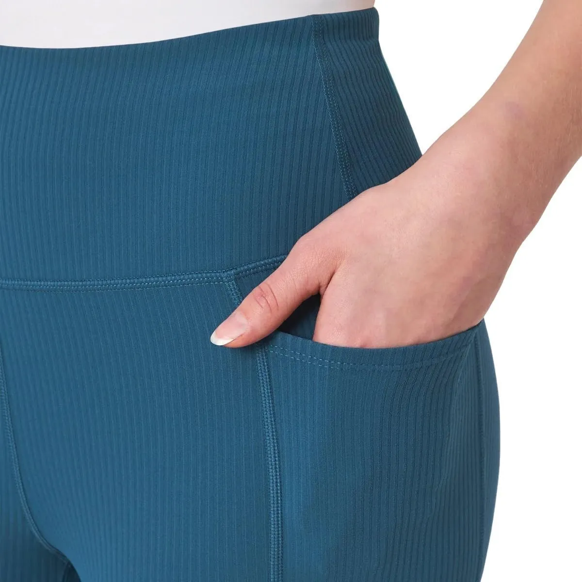 Mondetta Womens Active Midweight Ribbed Bike Short