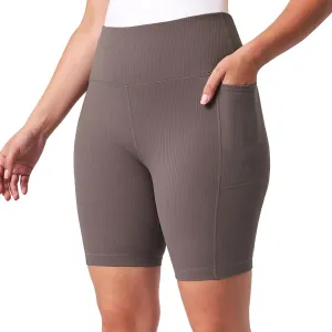 Mondetta Womens Active Midweight Ribbed Bike Short