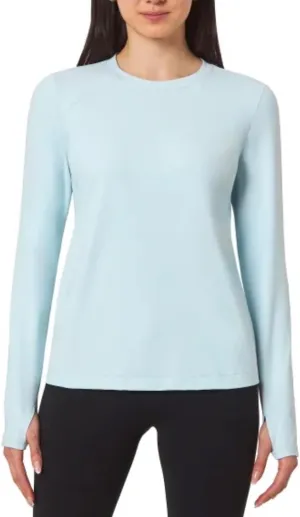 Mondetta Women's Long Sleeve Active Top with Thumb Holes