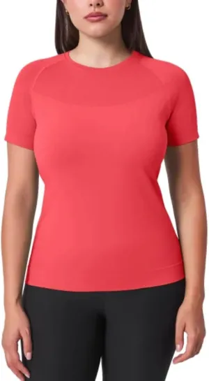 Mondetta Women's Short Sleeve Fitted Active Seamless T-Shirt