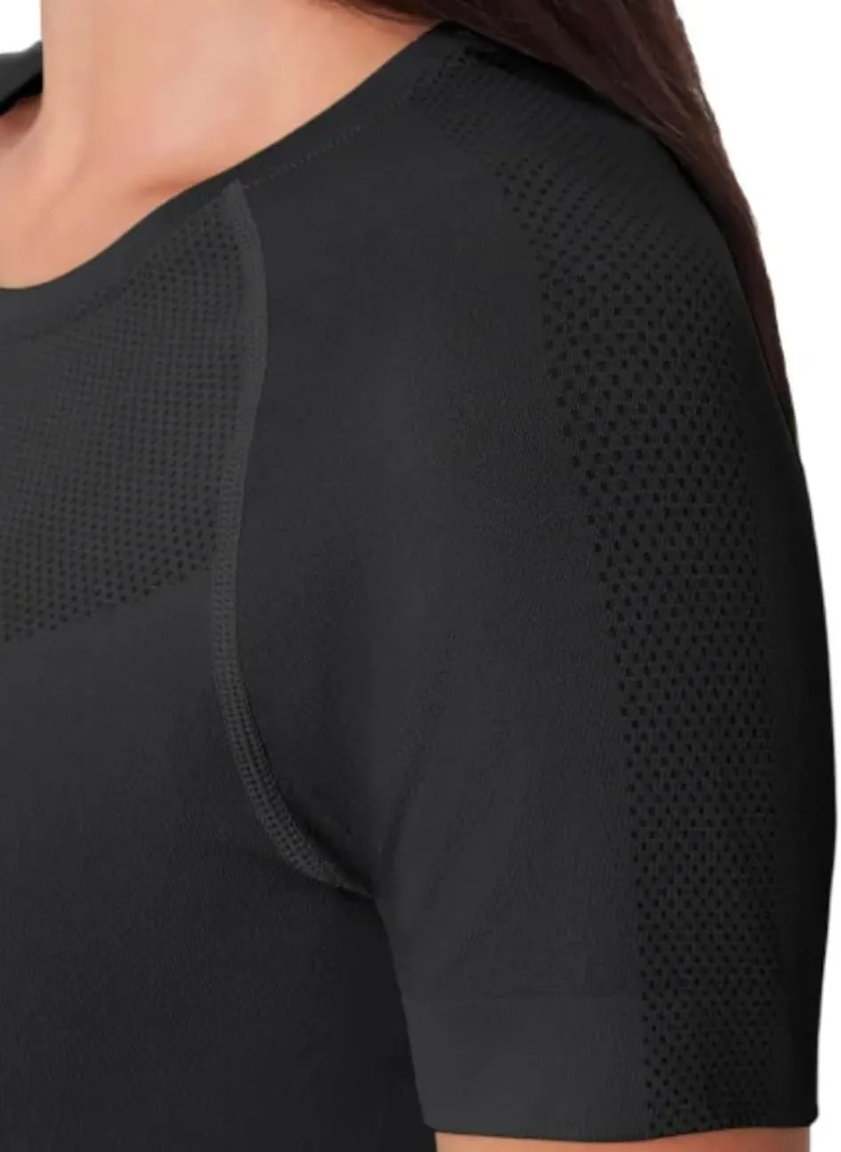 Mondetta Women's Short Sleeve Fitted Active Seamless T-Shirt