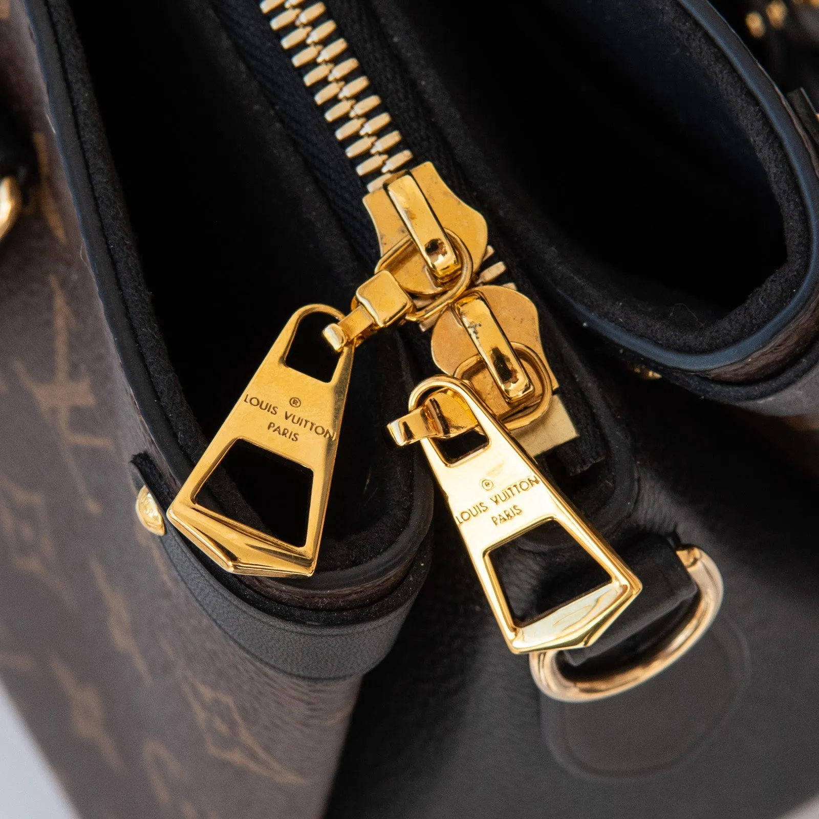 Monogram Soufflot Louis Black Contemporary  Bag Vuitton BB Sleek