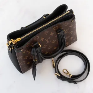 Monogram Soufflot Louis Black Contemporary  Bag Vuitton BB Sleek