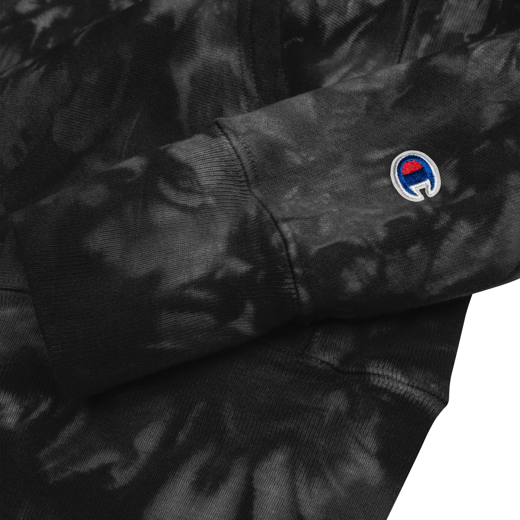 Montecristo Ink x Champion Tie-Dye Hoodie featuring Ink Love Embroidery
