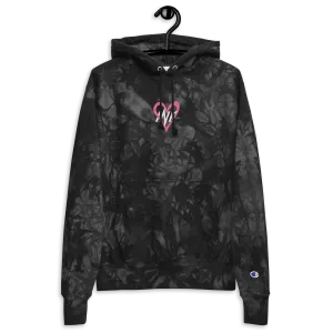 Montecristo Ink x Champion Tie-Dye Hoodie featuring Ink Love Embroidery