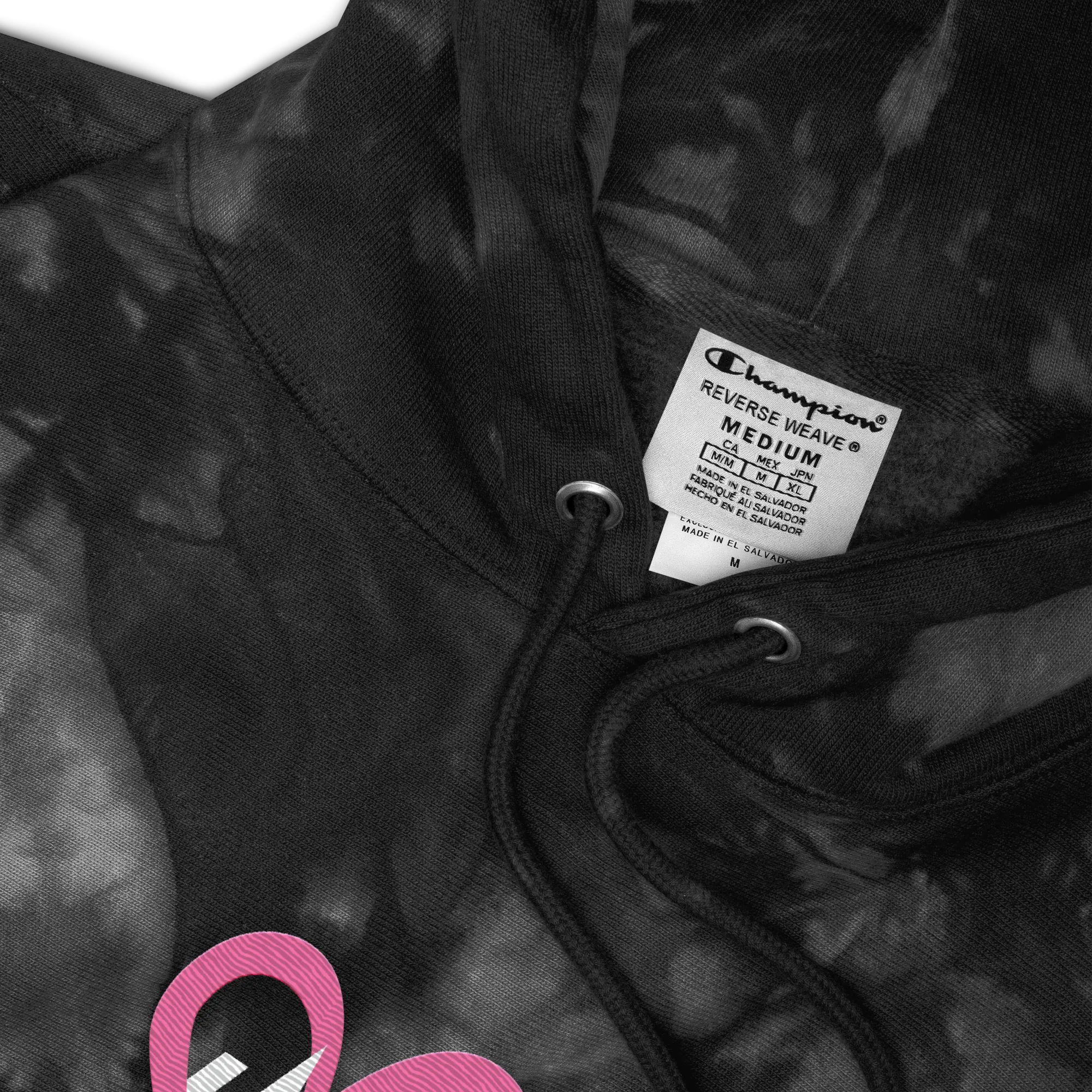 Montecristo Ink x Champion Tie-Dye Hoodie featuring Ink Love Embroidery