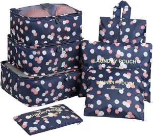 Mossio 7 Set Packing Cubes with Shoe Bag - Travel Carry On Luggage Organizer