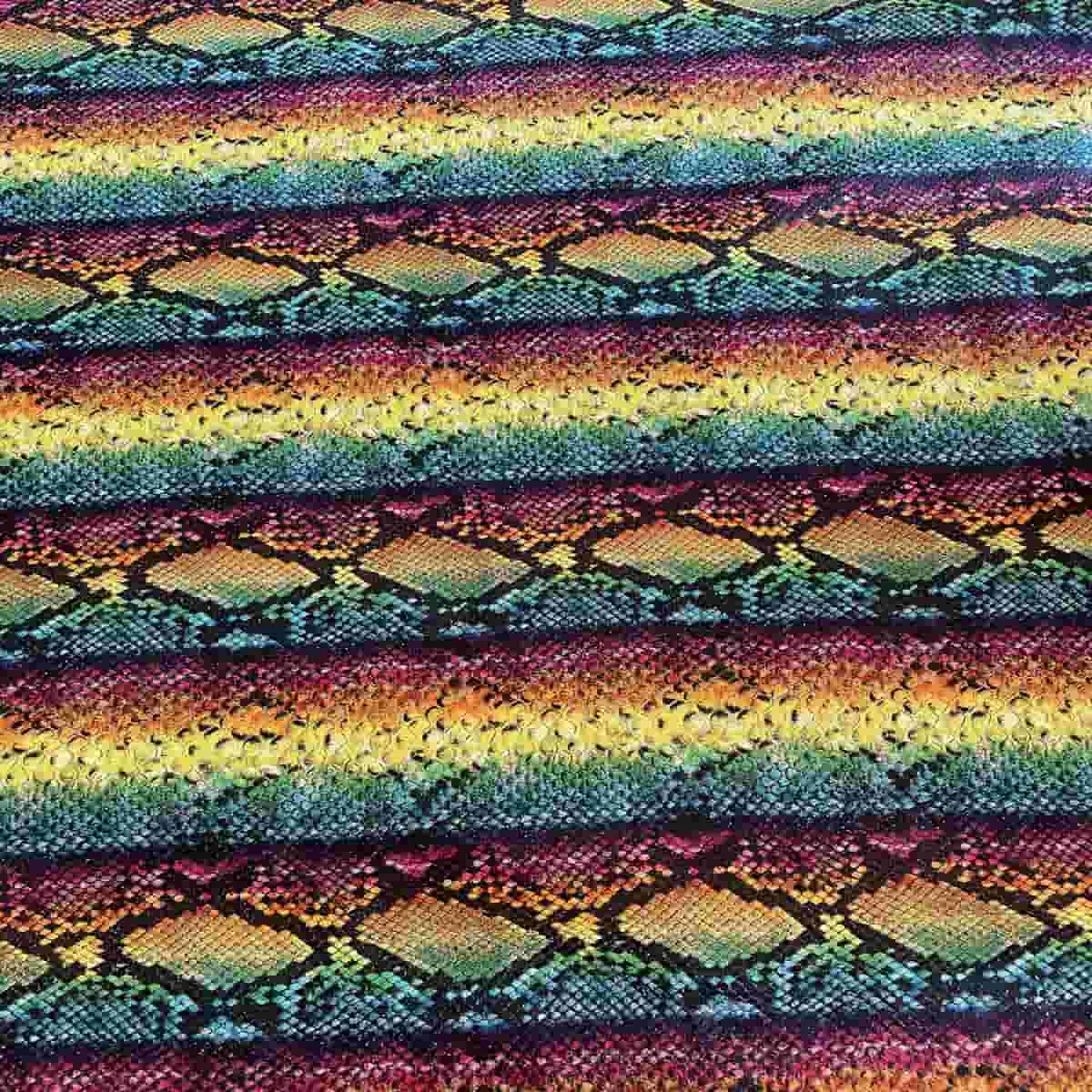 Multicolor Snake Print