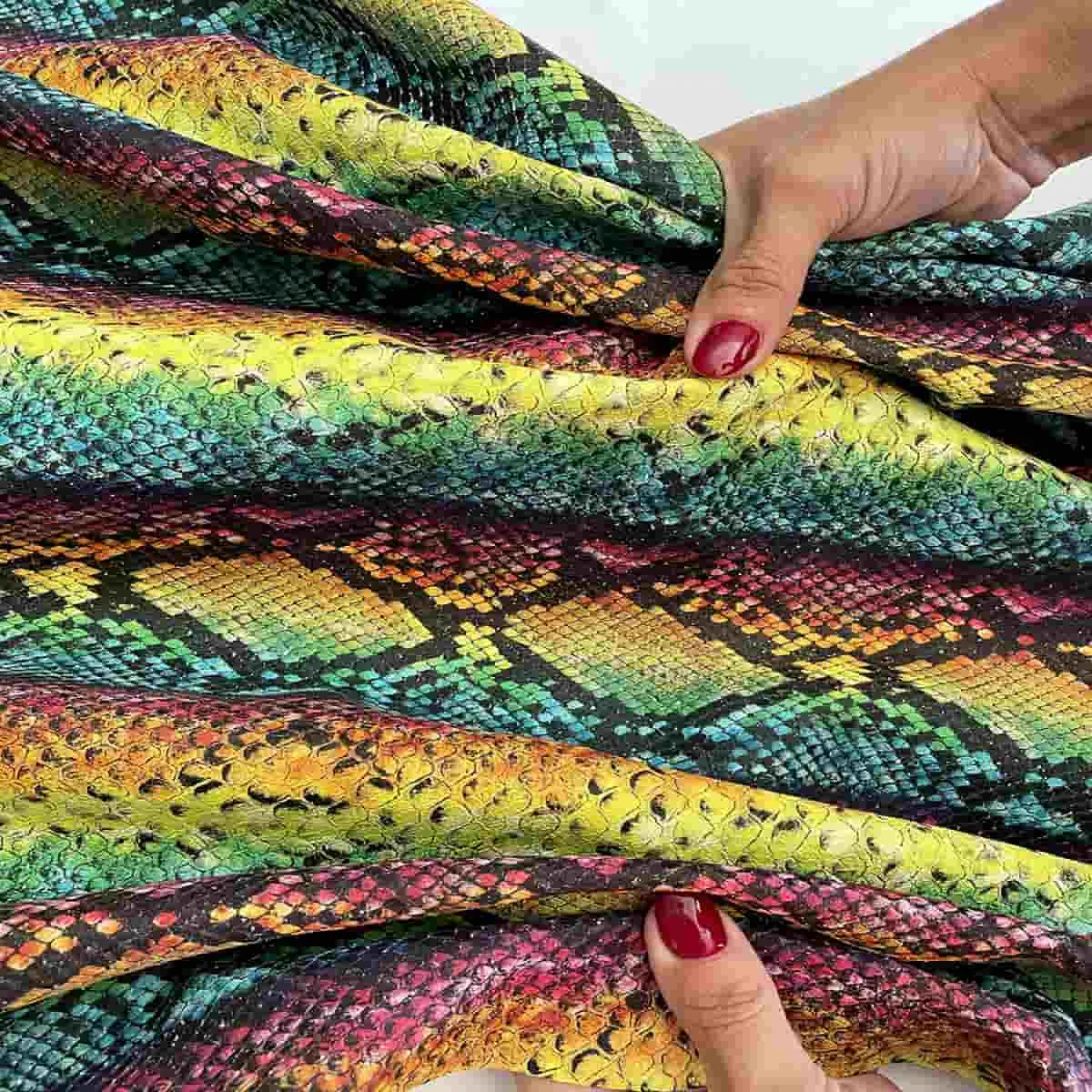 Multicolor Snake Print