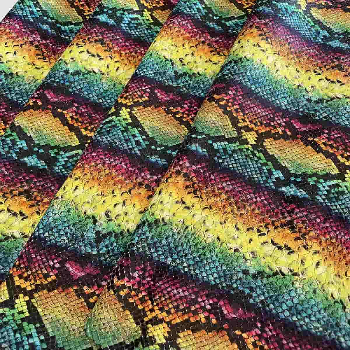 Multicolor Snake Print