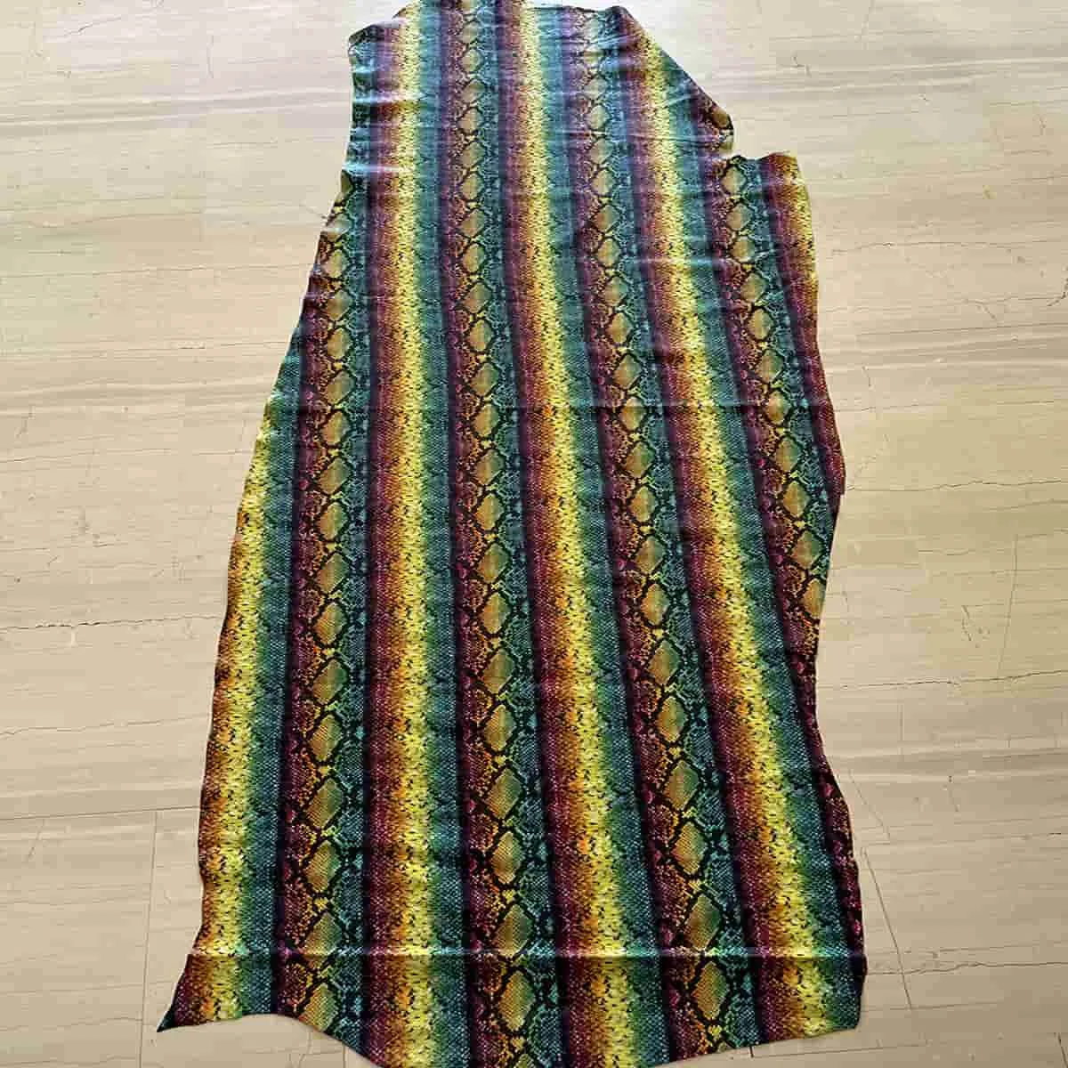 Multicolor Snake Print