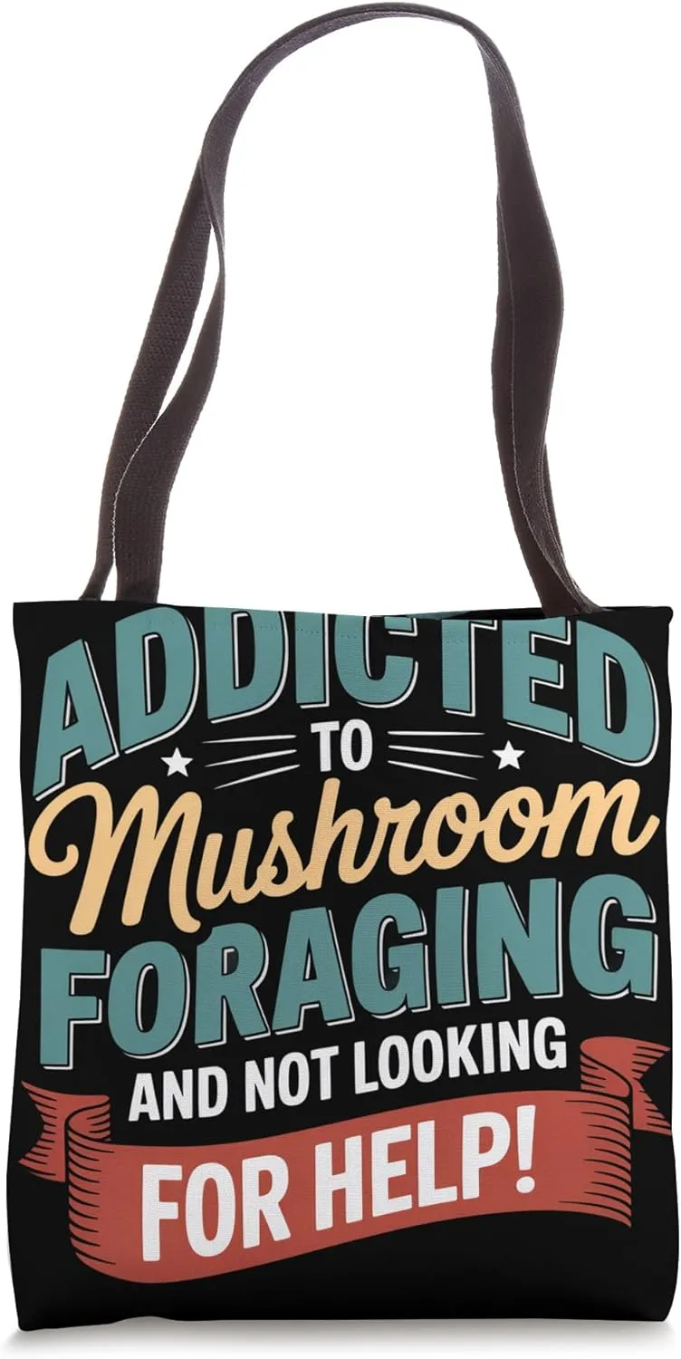 Mycology Nerd Funny Mycologist Jokes Mushroom Foraging Tote Bag
