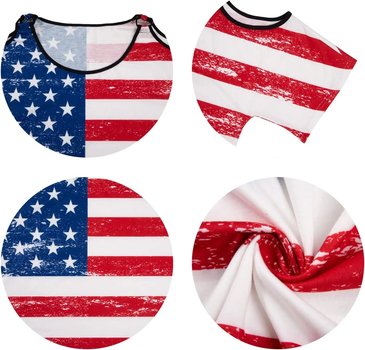 MYHALF Plus Size American Flag Shirt Womens 4th of July Tee USA Flag Tie-Dye Print Shirt Cold Shoulder Patriotic Tops