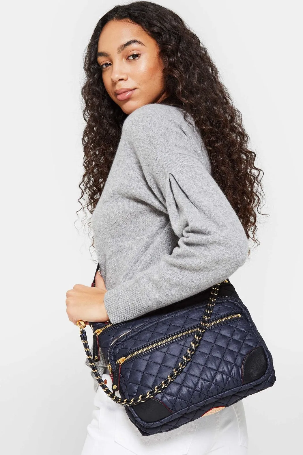 MZ WALLACE CROSBY DOWNTOWN QUILTED CROSSBODY BAG